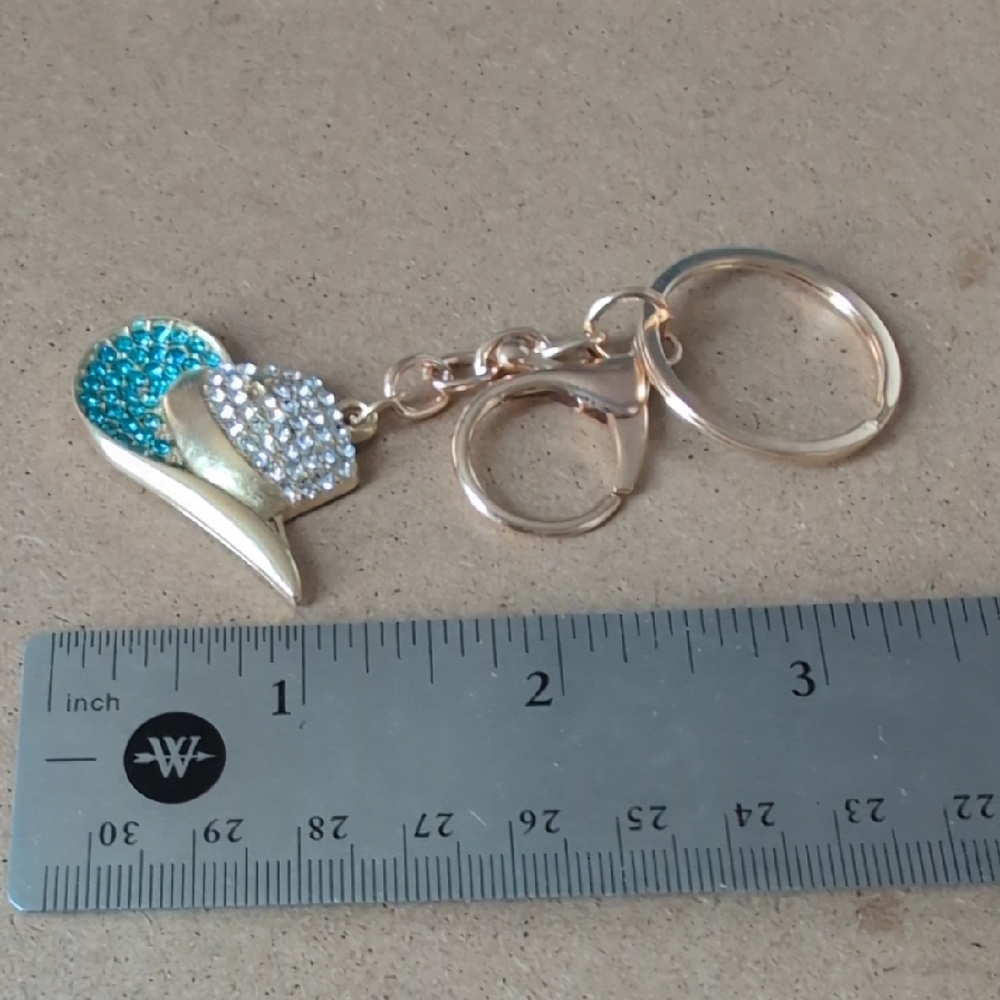 Rhinestone Cowboy Hat Keychain Bag Charm - Picture 5 of 5